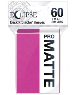 Προστατευτικά καρτών  Ultra Pro - Eclipse Matte Small Size, Hot Pink (60 τεμ.)