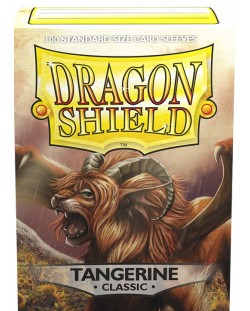 Προστατευτικά καρτών Dragon Shield Classic Sleeves -  Tangerine (100 τεμ.)