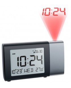 Στήλη ραδιοφώνου με ρολόι Xmart - AC-50P,μαύρο ασήμι