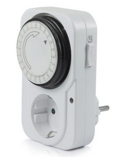 Πολύπριζο  Vivanco - 1414, 1 Θέση ,μηχανικό χρονόμετρο, λευκό