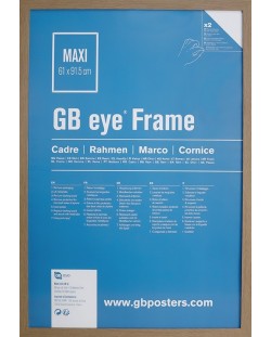 Κορνίζα αφίσας  GB eye - 61 х 91.5 cm, δρυς