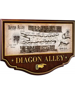 Ρέπλικα The Noble Collection Movies: Harry Potter - Diagon Alley Plaque, 43 εκ