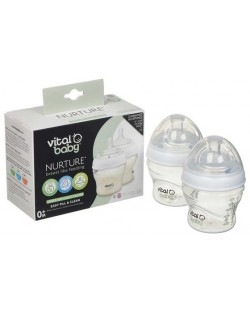 Μπιμπερό  Vital Baby - Anti-Colic, 150 ml, 0+ μηνών, 2 τεμάχια