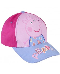 Καπέλο Jockey Cerda - Peppa Pig, 51 εκ., 4+, ροζ