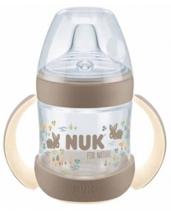 Μπουκάλι χυμού με μύτη σιλικόνης  NUK for Nature - 150 ml, Cream