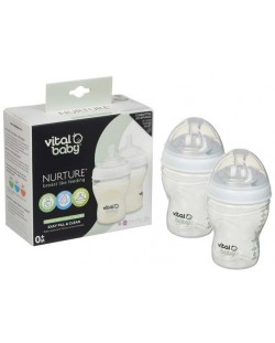 Μπιμπερό Vital Baby - Anti-Colic, 240 ml, 0+ μηνών, 2 τεμάχια
