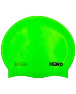 Σκουφάκι κολύμβησης HERO - Silicone Swimming Helmet, ανοιχτό πράσινο