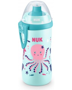 Μπουκάλι με βαλβίδα Nuk Junior Cup - Chameleon, 300 ml, για κορίτσια