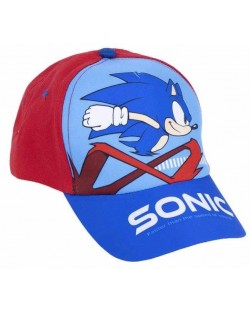 Καπέλο Jockey Cerda - Sonic, 53 εκ., 4+, κόκκινο
