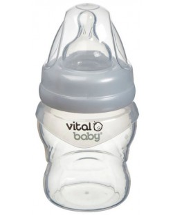 Μπουκάλι βοήθημα σίτισης σιλικόνης  Vital Baby - Anti-Colic, 150 ml