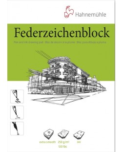 Βιβλίο σκίτσων Hahnemuhle Federzeichenblock - A4, 10 φύλλα