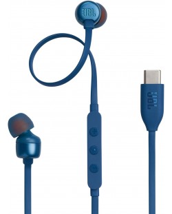 Ακουστικά με μικρόφωνο JBL - Tune 310C USB-C, μπλε