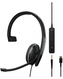Ακουστικά με μικρόφωνο Sennheiser - EPOS SC 135, USB-C,μαύρο