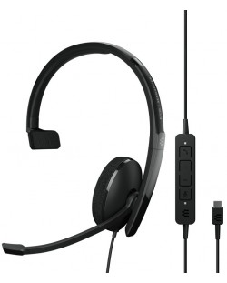 Ακουστικά με μικρόφωνο  Sennheiser - EPOS SC 130, USB-C,μαύρο