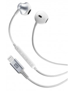 Ακουστικά με μικρόφωνο Cellularline - Stunt, λευκά
