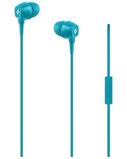 Ακουστικά με μικρόφωνο ttec - Pop In-Ear Headphones, τουρκουάζ