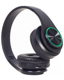Ασύρματα ακουστικά με μικρόφωνο Gembird - BHP-LED-01,μαύρο