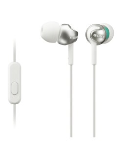 Ακουστικά με μικρόφωνο Sony MDR-EX110AP - λευκά
