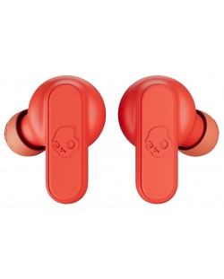 Σπορ ακουστικά με μικρόφωνο Skullcandy - Dime, TWS, κόκκινα