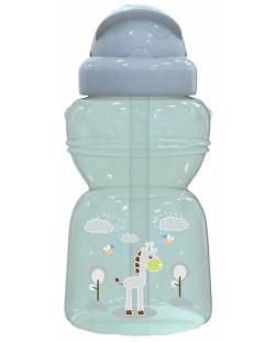 Αθλητικό μπουκάλι Lorelli Baby Care - Animals, 325 ml, πράσινο