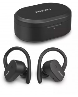 Αθλητικά ακουστικά με μικρόφωνο Philips - TAA5205BK, μαύρα