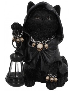 Αγαλματίδιο Nemesis Now Adult: Gothic - Reaper's Feline Lantern, 18 cm