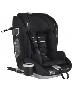 Κάθισμα αυτοκινήτου Cangaroo - Force, i-Size, IsoFix , 76-150 cm, μαύρο