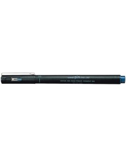 Μαρκαδόρος ψιλής γραφής Uni Pin - PINCS05-200, λοξή μύτη, 0.5 mm, μπλε