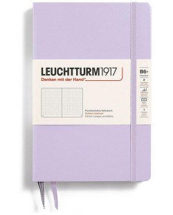 Σημειωματάριο Leuchtturm1917 Paperback - B6+, μωβ, διακεκομμένες σελίδες, σκληρό εξώφυλλο