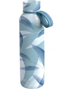 Θερμικό μπουκάλι Quokka Solid - Blue Wind, 630 ml