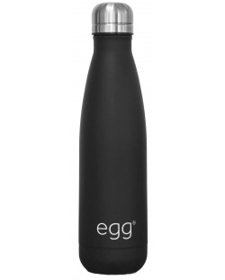 Θερμικό μπουκάλι καροτσιού Еgg 2 - Matt Black, 500 ml