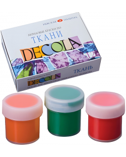 Ακρυλικά χρώματα για υφάσματα Nevskaya παλέτα Decola - 12 χρώματα х 20 ml