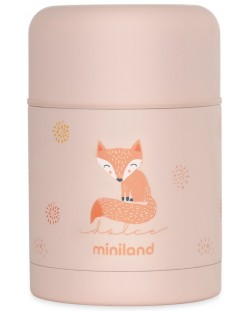 Θερμός φαγητού Miniland - Candy, 600 ml, ροζ