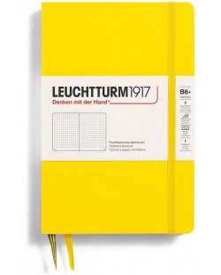 Σημειωματάριο Leuchtturm1917 Paperback - B6+, κίτρινο, διακεκομμένες σελίδες, σκληρό εξώφυλλο