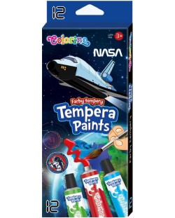 Χρώματα τέμπερας Colorino NASA - 12 χρώματα x 12 ml