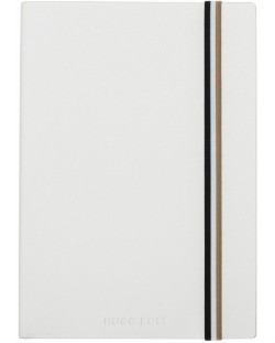 Σημειωματάριο Hugo Boss Iconic - A5, με  λευκά φύλλα, λευκό