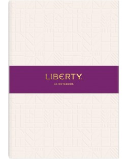 Σημειωματάριο Liberty Tudor - A5, κρέμα, ανάγλυφο