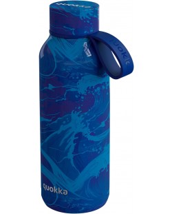 Θερμικό μπουκάλι Quokka Solid - Waves, 510 ml