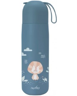 Ανοξείδωτος θερμός Nuvita - 400 ml, Powder Blue