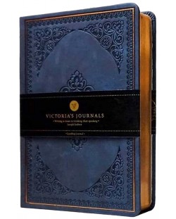Σημειωματάριο   Victoria's Journals Old Book - В6, σκούρο μπλε