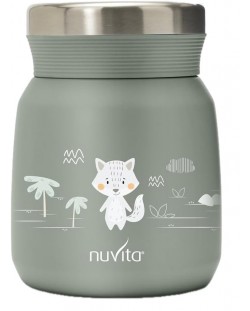Θέρμο κουτί φαγητού Nuvita - 300 ml, Sage Green