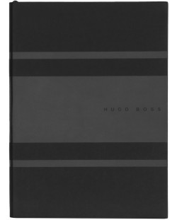 Σημειωματάριο Hugo Boss Gear Matrix - A5, διακεκομμένες σελίδες, μαύρο