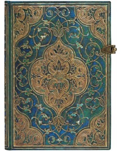 Σημειωματάριο Paperblanks Turquoise Chronicles - 13 х 18 cm, 120 φύλλα