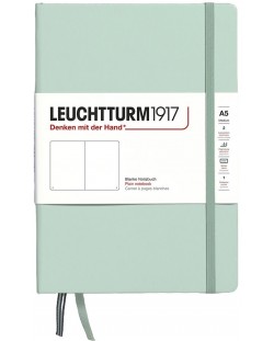 Σημειωματάριο Leuchtturm1917 Natural Colors - A5, ανοιχτό πράσινο, λευκές σελίδες, σκληρό εξώφυλλο