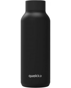 Θερμικό μπουκάλι Quokka Solid - Jet Black, 510 ml