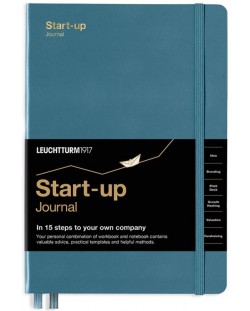 Σημειωματάριο Leuchtturm1917 - Start-up Journal, А5, Stone Blue