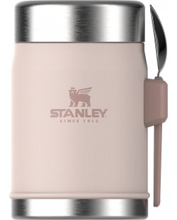 Βάζο θερμός για φαγητό с лъжичка Stanley The Legendary - Rose Quartz, 400 ml