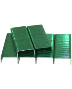 Σύρματα για συρραπτικό Kangaro - №10, πράσινα, 1000 τεμάχια