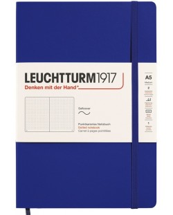 Σημειωματάριο  Leuchtturm1917 New Colours - А5, με τελίτσες , Ink,  χαρτόδετο