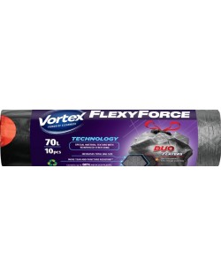 Σακούλες απορριμμάτων   Vortex - Flexy Force, 70 l, 10 τεμάχια